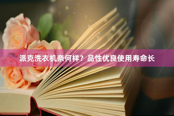 派克洗衣机奈何样？品性优良使用寿命长